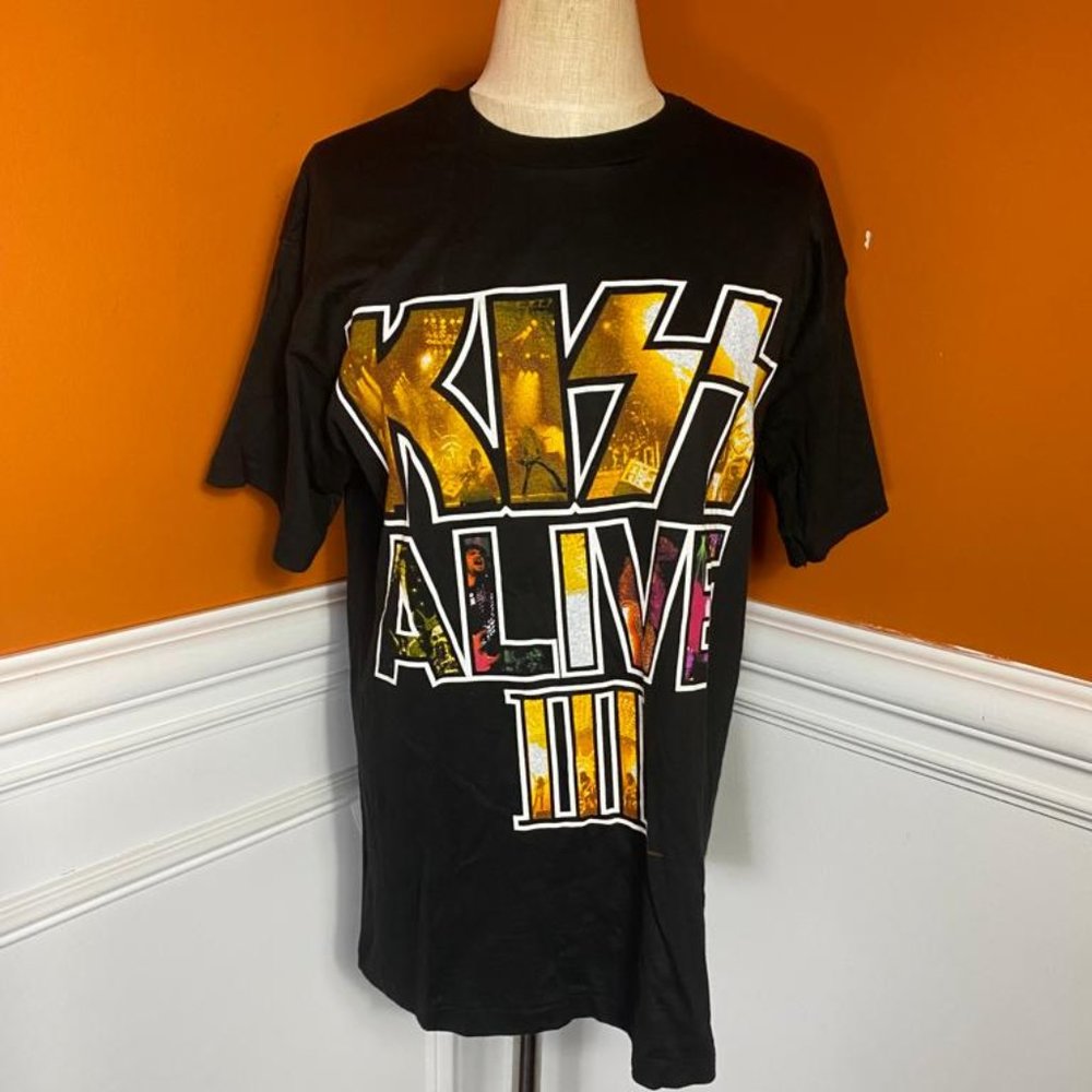 Vintage 1993 Kiss Shirt Alive III 3 Large